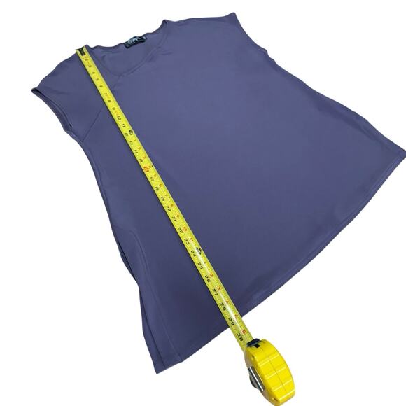 Sympli Women's Top Asymmetrical Purple Sz 12 Canada Drapey Relaxed Comfortable - Picture 8 of 8